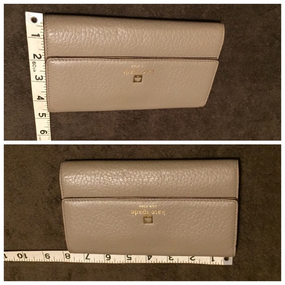 Kate Spade grey tan beige wallet - Picture 8 of 8